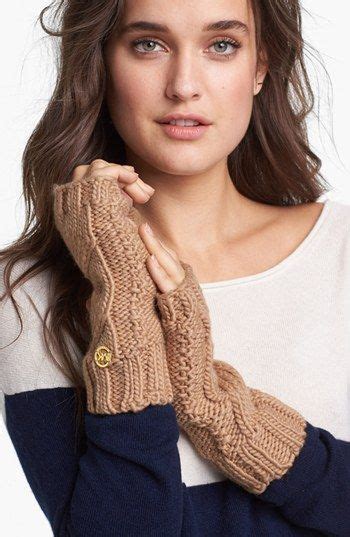 michael kors knit hand warmers|Michael Kors Womens Cable Knit Arm Warmers With Thumb .